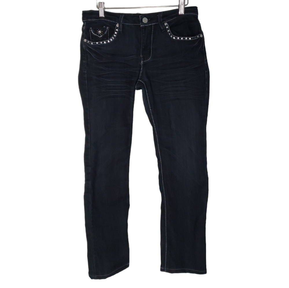 Suko Western Cowgirl Studded Bootcut Jeans - Women's